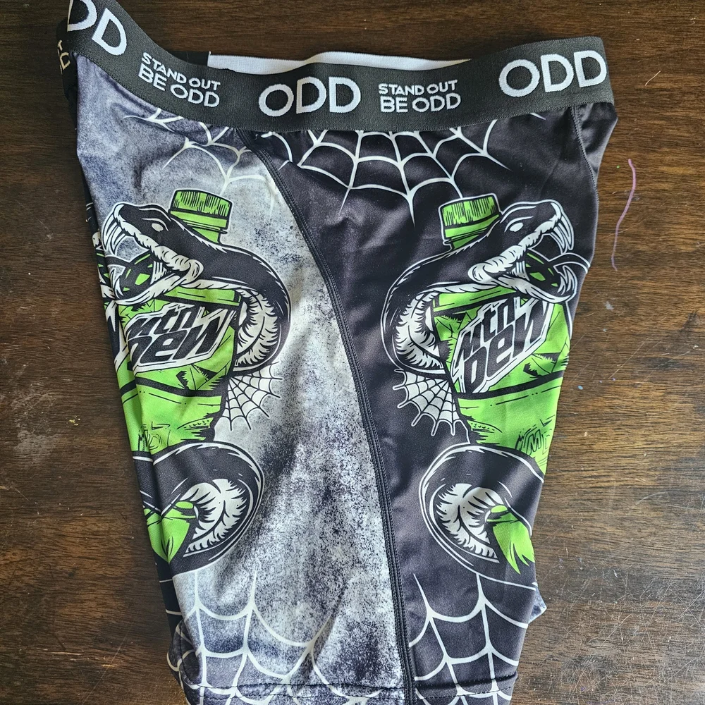 Mtn Dew x ODD Sox Boxer Briefs Size L New With Tags Snake Graphic
